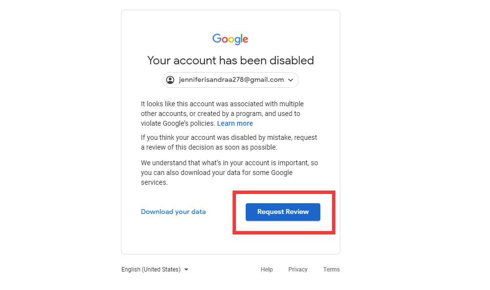 谷歌账户封号如何申请解封?谷歌账号被禁用申请解封的步骤流程